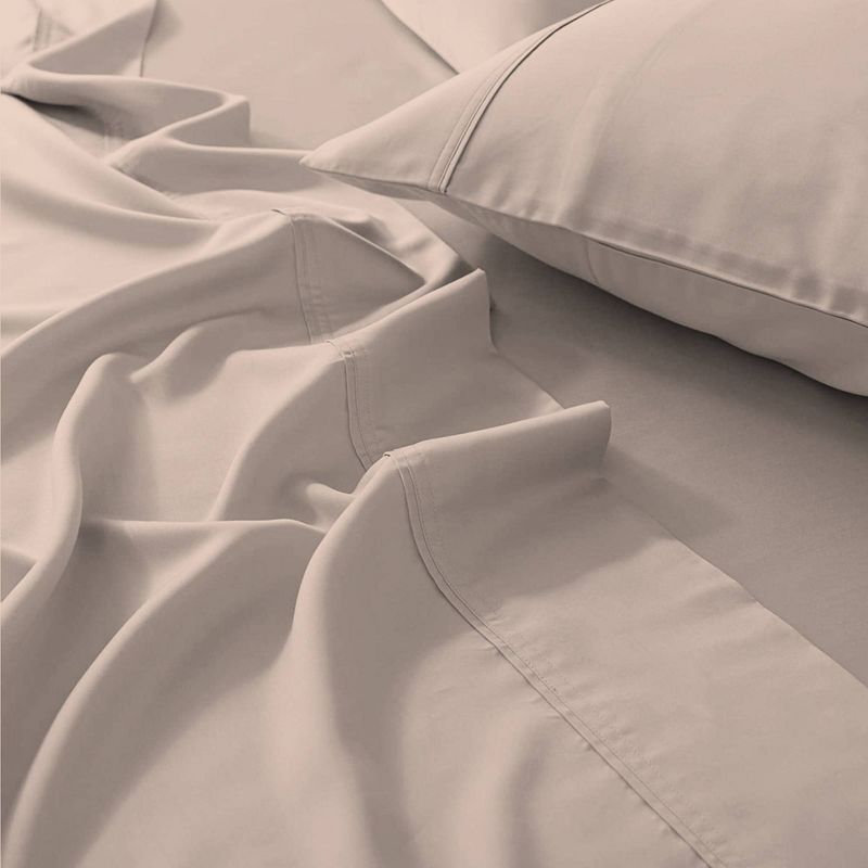 400 Thread Count Ultimate Percale Cotton Solid Sheet Set - Purity Home, 3 of 8