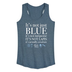 Women's - The Devil Wears Prada - Not Just Blue Graphic Racerback Tank - 1 of 4
