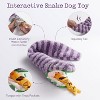 Fuzzwoof Snacker Snake Snuffle Dog Toy - No Stuffing, Squeaky & Crinkle Plush Toy, Belly Pouch for Bottles, Chew/Snuffle/Tug Toy for All Breeds - 3 of 4