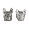 HomeRoots Set of Two 6" Silver Metal Dog Decorative Bookends - 4 of 4