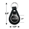 Ford Trucks F-150 Logo Black Leather Keychain - 4 of 4