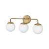 Lark Julep 3 - Light Vanity in  Lacquered Brass - 3 of 4