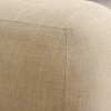 KINWELL Linen Blend Upholstered Ottoman Footrest, Textured Weave Entryway Footstool, Set of 2 - 3 of 4