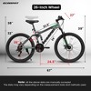 AENKYO 24/26/27.5-inch Mountain Bike for Adults, 21-Speed Full Suspension, Steel Frame - Men & Women Off-Road Bicycle - 3 of 4