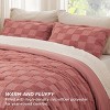 2/3 Pcs Boho Tufted Bedding Checkered Farmhouse Shabby Chic Bed Set - 3 of 4