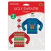 Beistle Ugly Sweater Danglers, 30", (4/Pkg) Multicolored - 3 of 4