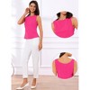 INSPIRE CHIC Women's Boat Neck Work Office Sleeveless Basic Summer Cami Tank Top - 2 of 4