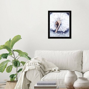 15" x 21" Ballet Ballerina Dress Framed Wall Art Print Blue - Wynwood Studio: Modern Decor, Digital Canvas - 1 of 4
