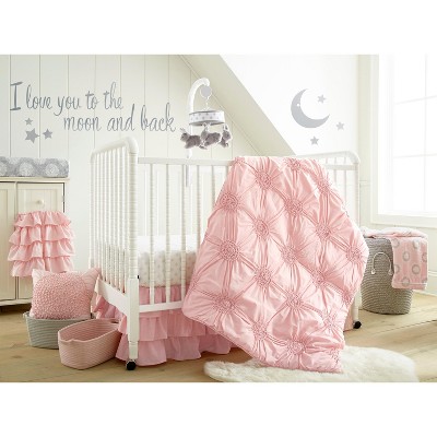 Willow 5-Piece Crib Bedding Set - Pink - Levtex Baby