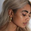 Gold Hoop Earrings Set for Women, 12 Pairs Large/Big Thin Thick Gold Hoops Earrings Loop Pack for Jewelry Gift 40mm/50mm - 4 of 4