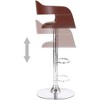 Kumasinova Swivel Bar Stools Adjustable Height with Padded Seat&Back,Counter Height Bar Stools with Metal Frame,PU Leather Counter Stools for Kitchen - 3 of 4