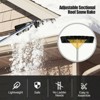 WELLFOR 20" Extendable Aluminum Snow Roof Rake Black - 2 of 4