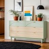 Hommoo 55 Inches Long 6 Drawer Double Dresser Green - 3 of 4