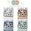 Aoibox Wooden Open Shelf Bookcase 3-Tier Floor Display Cabinet Rack 10 Cubes Bookshelf Tiffany-Green Easy Assembly - 4 of 4