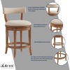 Hanover Swivel Counter Height Barstool - Alaterre Furniture - 3 of 4