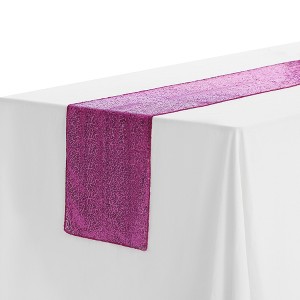 Unique Bargains Wedding Decorative Sparkly Sequin Glitz Glitter Table Runner 1 Pack - 1 of 4