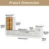 ATJafurn White Media Console for TVs up to 85'' - 4 of 4