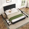 HYLEORY Queen Storage Bed Frame with 4 Drawers & Headboard, Upholstered Platform Bed Frame - image 2 of 4