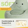 Spassway Cartoon Eggplant Bean Bag Chair with Faux Rabbit Fur Cover for Kids Memory Foam Bean Bag Sofa Reading Seats for Playroom Living Room Bedroom - 4 of 4