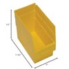 Quantum Storage Systems Economy Shelf Bin, Nesting, 11-5/8"W X 6-5/8"D X 6"H, (7) Divider Slots, Rear Hanglock - 2 of 2