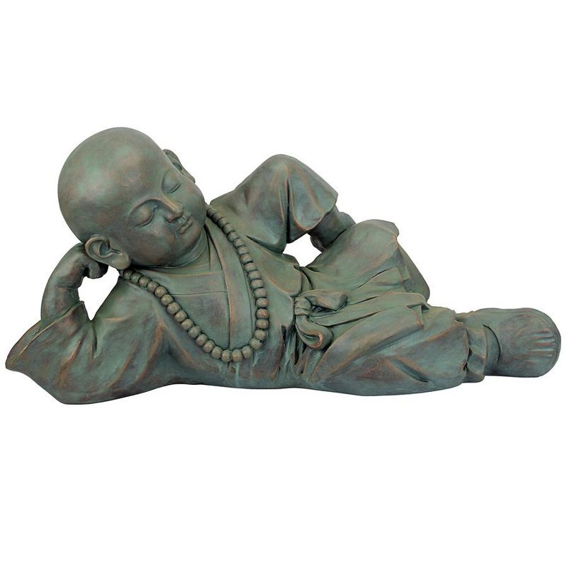Design Toscano Resting Serene Baby Buddha Garden Statue, 3 of 8