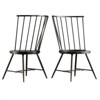 iNSPIRE Q 17" High Back Windsor Wood Dining Chair in Black (Set of 2) - 3 of 4