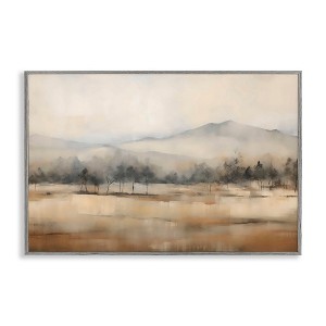 Stupell Industries Distant Tree Covered Mountain Framed Giclee Art - 1 of 4