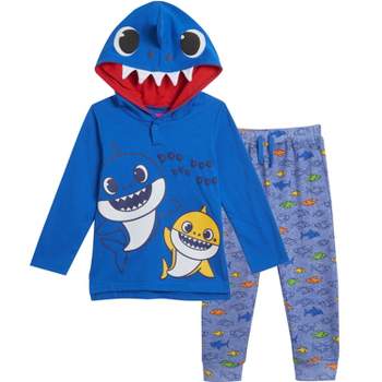 Pinkfong Baby Shark Baby Boys Costume Hoodie & Jogger Pant Set Blue 