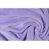 Continental Bedding Microfleece Bed Blankets - 10 Pack - Soft Lightweight Fleece Throw Blanket Single Color Set - Ivory, Purple, Pink, Blue, Gray - 3 of 4