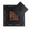 Kumasinova 28" Propane Gas Fire Pit Table,50000 BTU Sqaure Steel Patio Fireplace with Electronic Iginition and Lava Stones,Black - 2 of 4