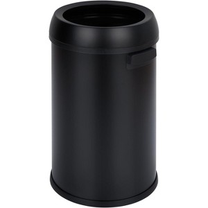 homfan 65L/17Gal Open Top Trash Can, Heavy Duty Stainless Steel Rubbish Bin - 1 of 4