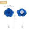 Unique Bargains Camellia Boutonnieres Pins for Formal Party Easy to Use Artificial Flowers 12pcs - 2 of 4