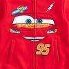 Disney Cars Lightning McQueen Boys Zip Up Hoodie with Pockets for Toddlers and Big Kids - 4 of 4