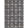 Unique Loom Outdoor Coastal Ahoy Solid Print Woven Area Rug - 2 of 4