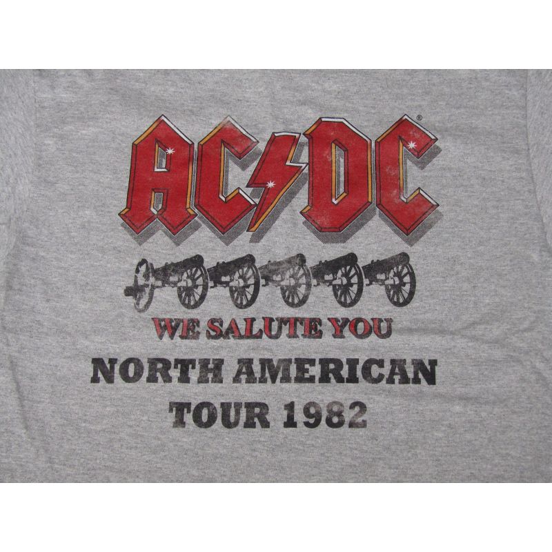 ACDC We Salute You North American Tour 1982 Men's Athletic Heather T-shirt, 2 of 4