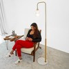 VYNXARIA 63"H Tall Corner Floor Lamp, Standing Light for Living Room, Bedroom & Office Space Illumination, Solaris White Lampshade Floor Lamp - 3 of 4