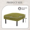 Kumasinova Small Ottoman Footstool with Legs,Corduroy Ottoman Foot Stool with Soft Padded seat,Square Footstool for Living Room,Bedroom - 2 of 4