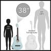 Ashthorpe Beginner Acoustic Guitar, Basic Starter Kit with Gig Bag and Accessories - 4 of 4