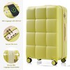 3 PCS Expandable ABS Hard Shell Luggage Set with Cup Holder, Spinner Wheels and TSA Lock,  20" with USB Port 4Q - ModernLuxe - 4 of 4