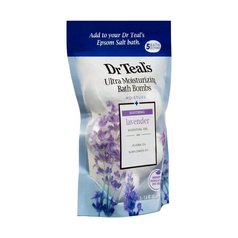 Dr Teal&#39;s Soothing Lavender Ultra Moisturizing Bath Bomb - 5ct, 3 of 8
