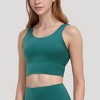 Anna-Kaci Active Women's Scoop Neck Longline Sports Bra with Wide Shoulder Straps and Deep V-Back Design - 4 of 4