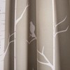 Lush Décor Bird On The Tree Light Filtering Window Curtain Panels Wheat 52X84+2 Set - 2 of 4