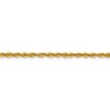 Black Bow Jewelry 3mm 10k Yellow Gold Lightweight D/C Solid Rope Chain Bracelet - 2 of 4