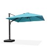 PURPLE LEAF Square Patio Umbrella with Base Large Outdoor Offset Umbrella 360-degree Rotation Cantilever Umbrella for Garden Deck Backyard Pool - 2 of 4