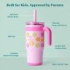 Coldee Kids Tumbler with Spill-Proof Straw & Handle. Insulated Stainless Steel 18 oz, Smiles - 2 of 4
