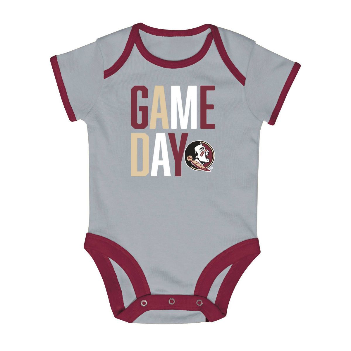 NCAA Florida State Seminoles Newborn 2pk Bodysuit - thumbnail 4