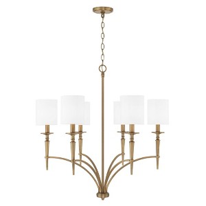 Capital Lighting Abbie 6 - Light Chandelier in  Aged Brass - 1 of 4