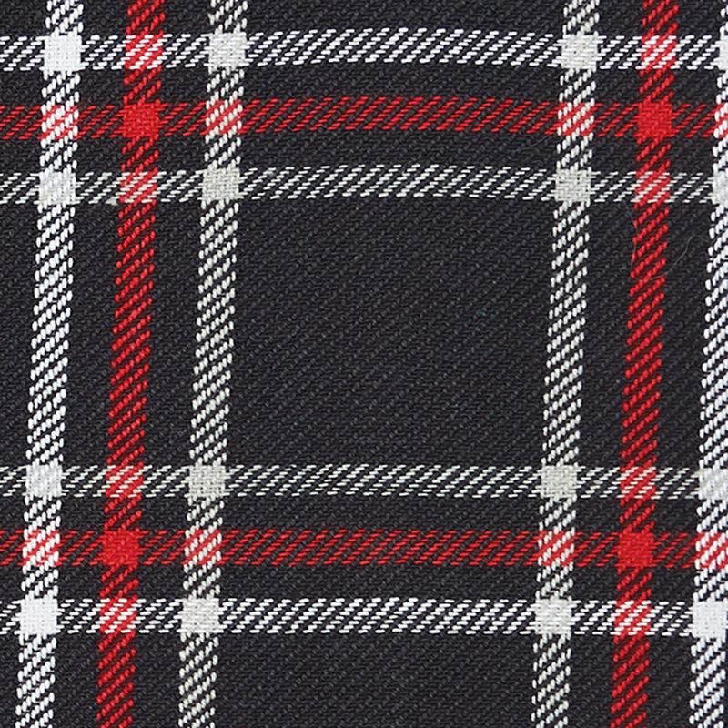 C&F Home 27' X 18" Poinsetta Plaid Woven Cotton Kitchen Dish Towel, Red White and Black Plaid, 2 of 3