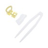 Unique Bargains Hip Hop Hollowout Rhinestone Heart Fake Grills 1 Pc - 3 of 4