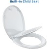 Round Toilet Seat With Toddler Seat, Quick-Release Structure Toilet Seat, Quick-Attach Hardware & Full Flat With Grip-Tight Bumpers - 2 of 4